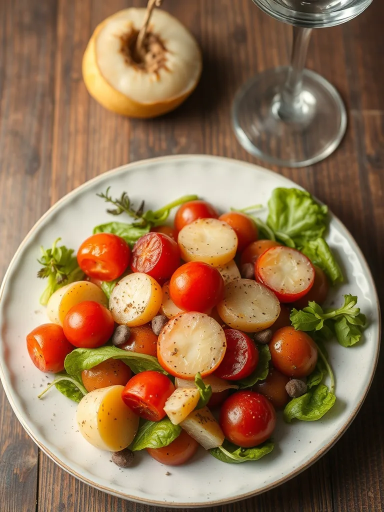 Recette délicieuse de salade pomme de terre
