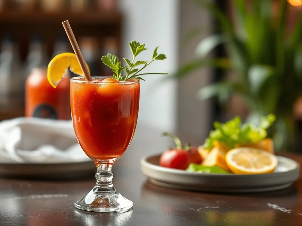 L’art du cocktail bloody mary → Le cocktail bloody mary est parfait pour un brunch original et épicé.