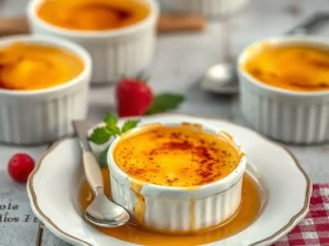 – crème brûlée → Apprenez à réaliser une crème brûlée onctueuse avec une croûte caramélisée parfaite : L’art de la perfection