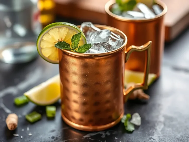 L’essor du cocktail moscow mule → Le cocktail moscow mule est une boisson rafraîchissante au gingembre et citron vert.