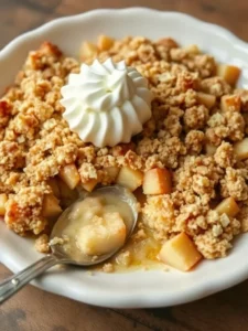 Recette délicieuse de crumble au pomme : un dessert réconfortant