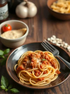 Recette délicieuse de spaghetti bolognaise