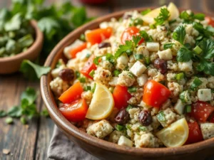 Taboulé : Préparez un taboulé frais et léger idéal pour les repas d’été.