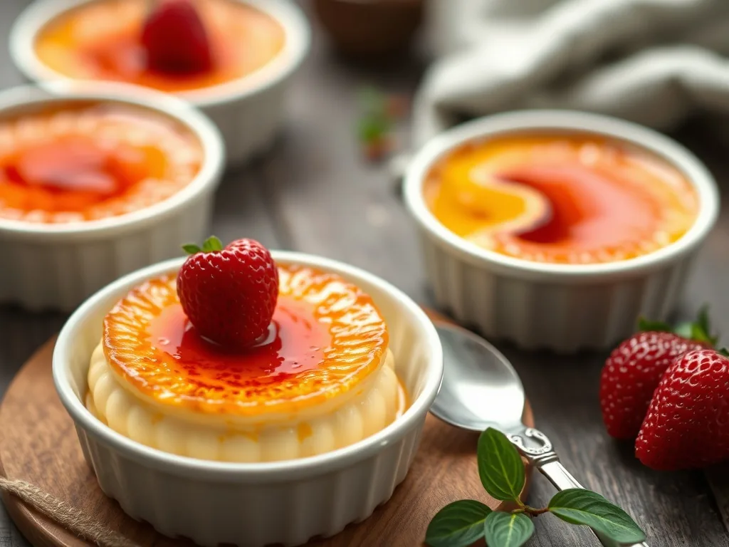 – crème brûlée → Apprenez à réaliser une crème brûlée onctueuse avec une croûte caramélisée parfaite : l’art de la perfection culinaire