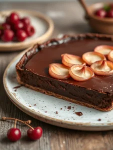 Délicieuse tarte aux poires chocolat : un dessert irrésistible