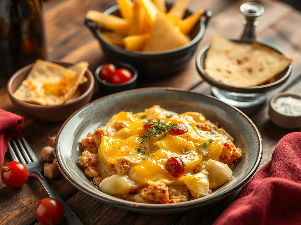 L’Art de la Tartiflette : – tartiflette → La tartiflette savoyarde est idéale pour un repas chaleureux et convivial.